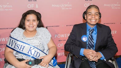 Wish Kids Paul and Adryanna at Gala
