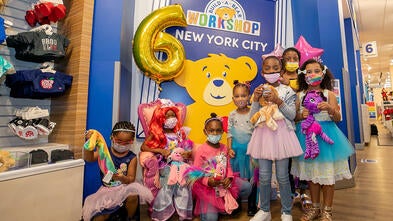Amina and friends at birthday party
