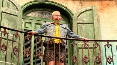 Wish Kid Reese on Hadestown Stage