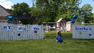 Delaney's wish for a playset