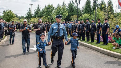 Samaree & Dalton's wish to be police officers
