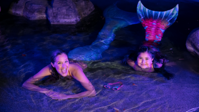 Wish kid Jayleen with Linden the Mirmaid
