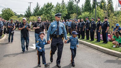 Samaree & Dalton's wish to be police officers