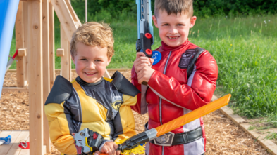 Griffin's Wish for a Ninja Obstacle Course