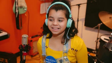 Keren in the studio