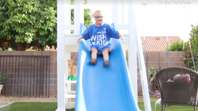 Wesley on the slide.