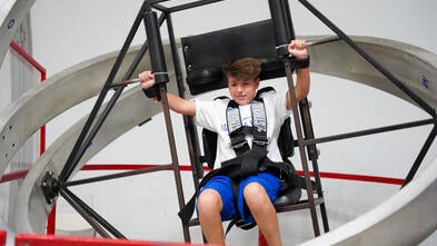 Benny at space camp