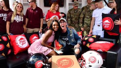 TXGF- alumn Owen at football game