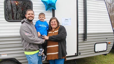 Liam's wish to have a camper