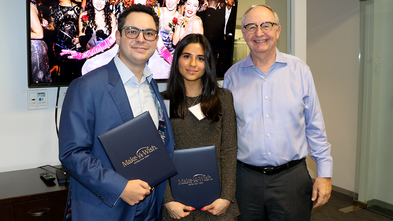 Wishgranters Selin and Michel with President and CEO Phil Lussier