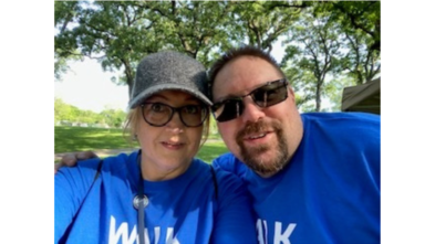 Mark and Kristi at Make-A-Wish Minnesota's Walk For Wishes 