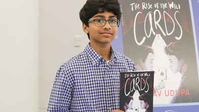 Nirav with his first published novel