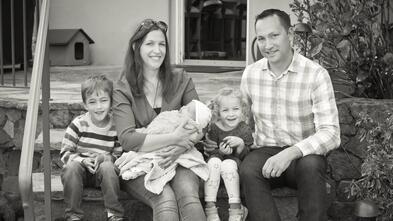 Patty and Ethan with family