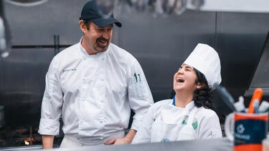 Liana cooking on her wish