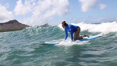 Wish Alum Serena Surfing on Wish