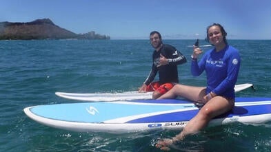 Wish Alum Serena Surfing on Wish