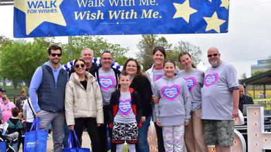 Walk for Wishes 2023 - team on the stage 