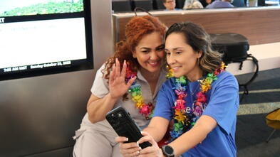 Airport send-off