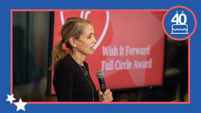 Sue Proctor speaking at the 2023 Wish Insiders Summit.