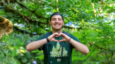 Hunter hikes the Trailblaze Challenge
