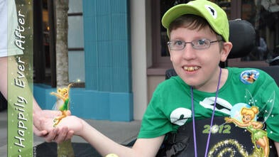Connor on his wish trip