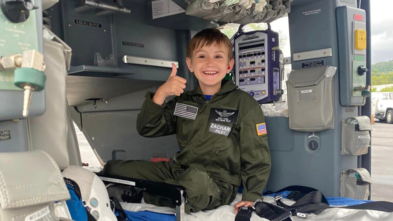 Wish Kid Zachary Helicopter Pilot