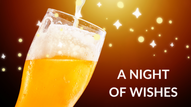 beer glass, stars, A Night of Wishes