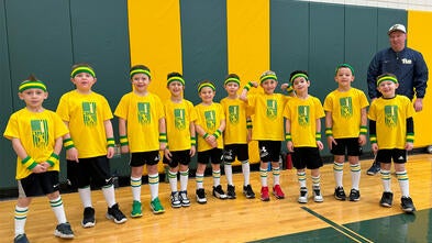 Adorable group of dodgeballers