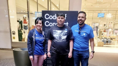 Jael Rodriguez helped to grant Jorge's shopping spree wish