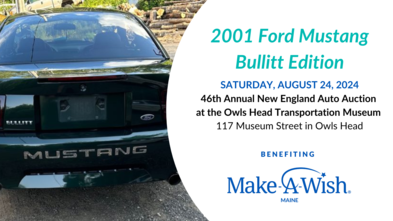Mustang to be Auctioned in Support of Maine Wishes