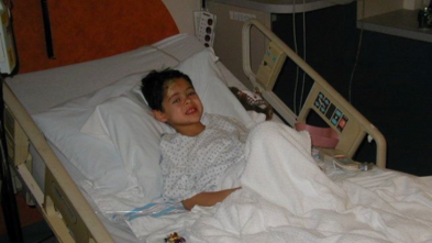 Wish Alum Michael in Hospital