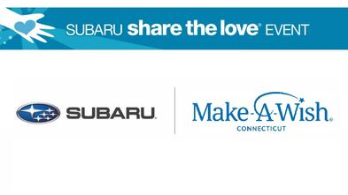 Subaru Share the Love and Make-A-Wish Connecticut cobranded logo
