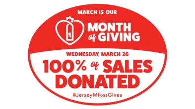 Jersey Mike's Month of Giving - Rochester 