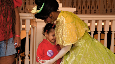 Xyla hugging Princess Tianna