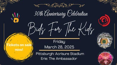 30th Anniversary Celebration Bids for the Kids