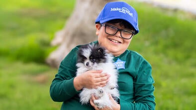 Dylan wished to have a Pomeranian puppy.