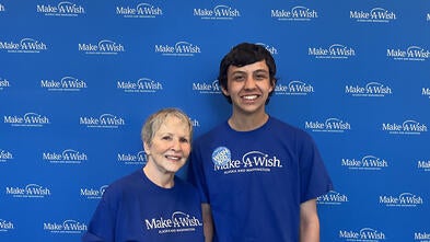 Penni Maples and Wish Kid Tucker