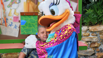 Sebby with Daisy Duck