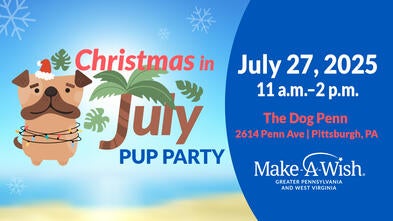 Christmas in July Pup Party -- July 27, 2025 | 11 a.m.-2 p.m. | The Dog Penn