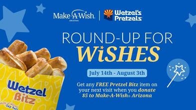 Wetzel's Pretzels Round Up for Wishes