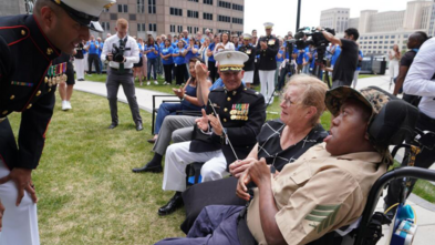 Jamaria and the Quantico Marine Band