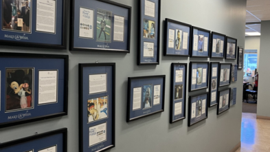 Calpine features their Adopt-A-Wish plaques as a “Wall of Heroes” proudly displayed in their office.