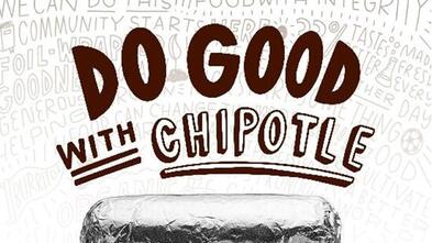 Image that says "Do Good with Chipotle"