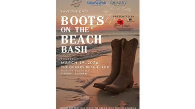 Make-A-Wish Boots on the Beach