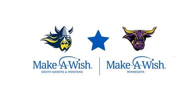 MSUM & Augustana Logos with Make-A-Wish logos