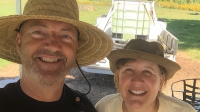 Joe & Lisa at Helping Hearts Tree Farm