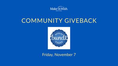 Nothing Bundt Cakes Community Giveback Friday, November 7