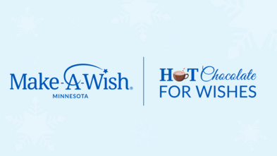 Make-A-Wish MN Logo and the Hot Chocolate for Wishes logo
