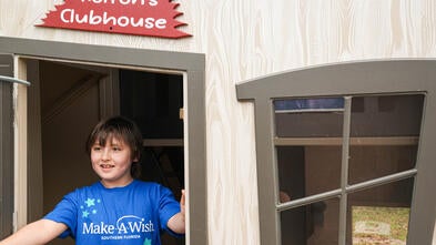 Building Kolton's Playhouse Wish
