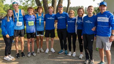 Dream Team group photo at one of the races